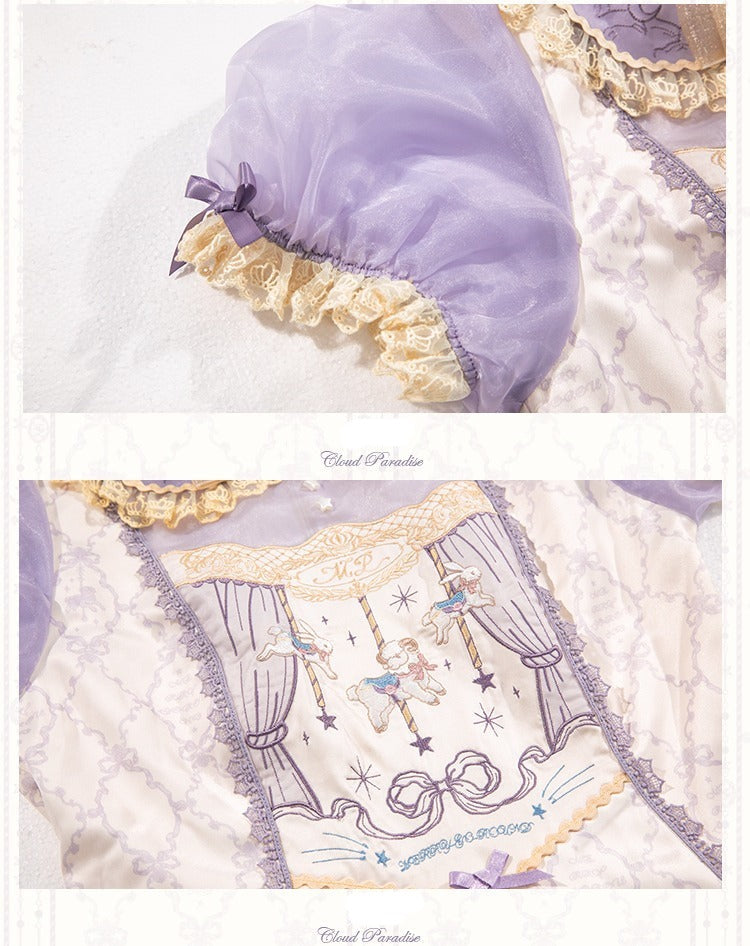 Cloud Paradise Short Sleeve Dress