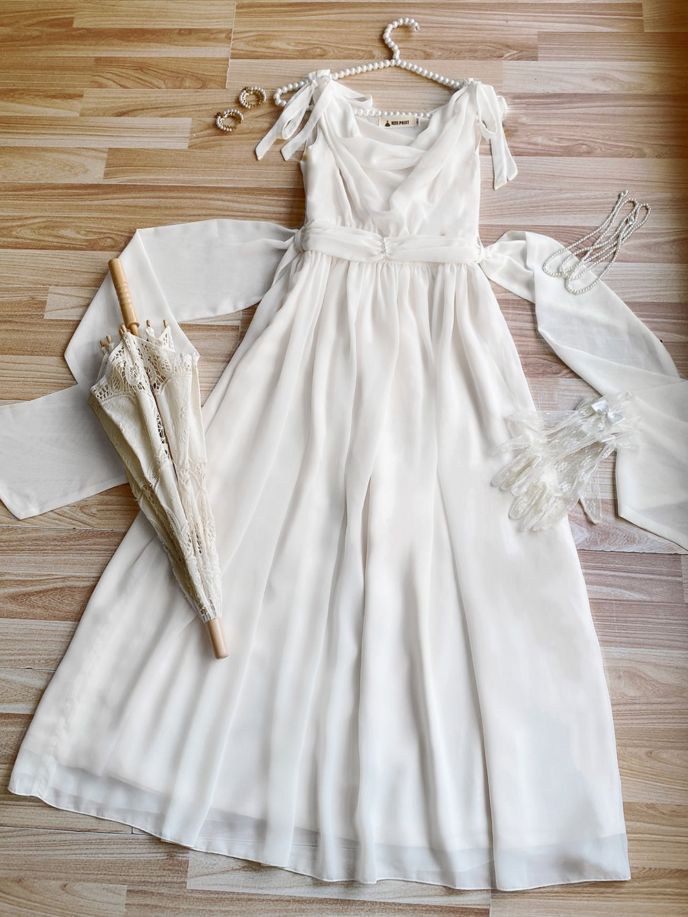 【予約販売】Elegance Greek ドレープジャンパースカート