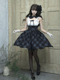 Silent Heart チェック柄ショート丈ジャンパースカートとジャケット