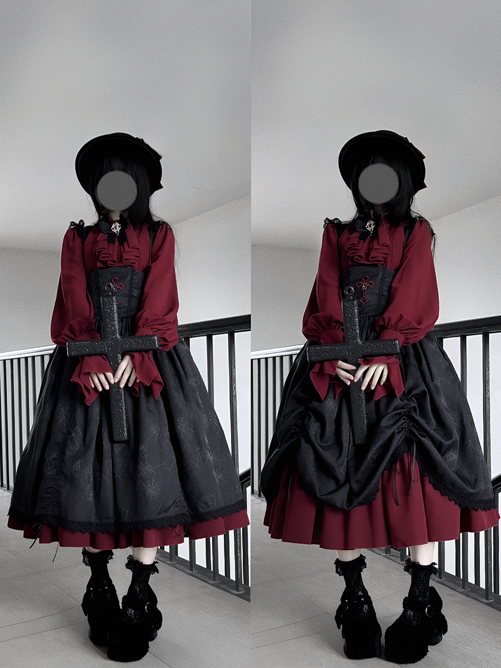 【受注予約1/18まで】Blood Night Lantern Master ジャガードジャンパースカート