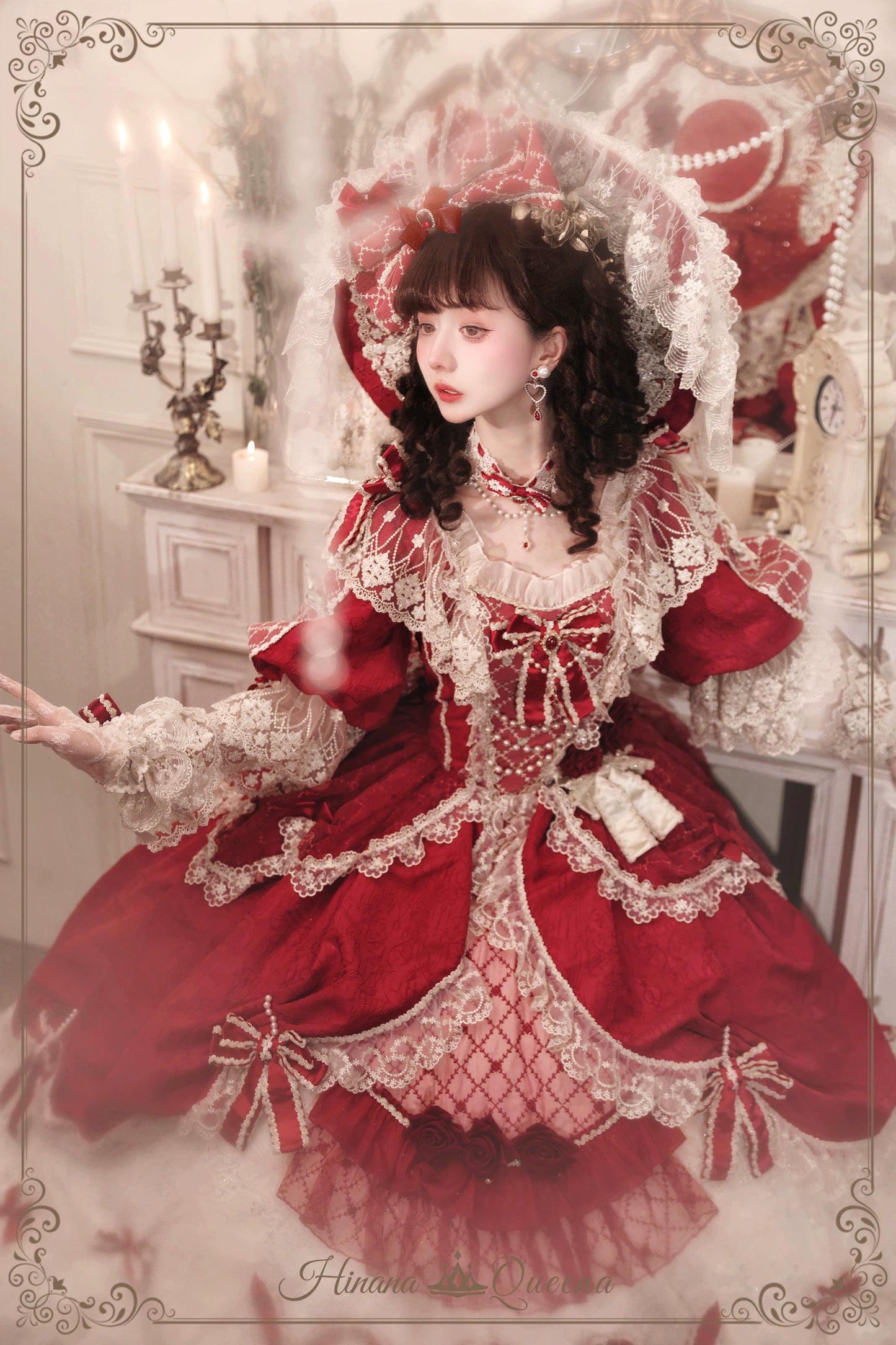 【受注予約6/26まで】Mirror Snow White プリンセスロングドレス・レッド