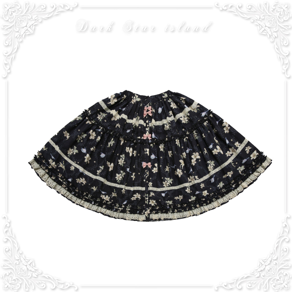 Lily and Wind Classical Print Skirt and Top