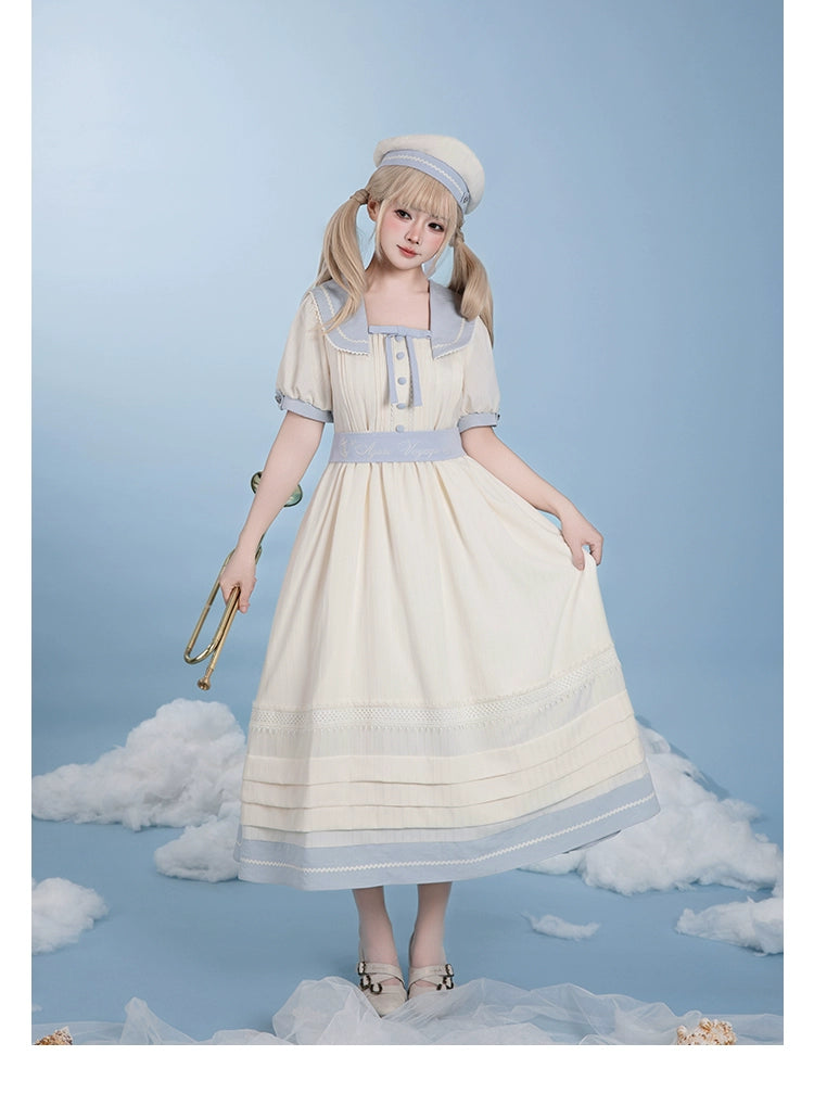 【受注予約7/23まで】Voyage Poem クラシカルマリンワンピース