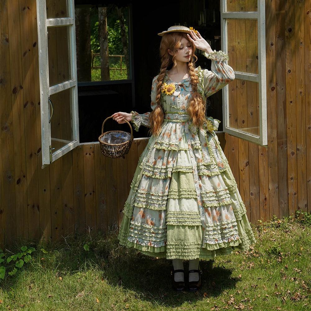 [Pre-orders available until 10/29] Gardening Sunflower Luxury Dress