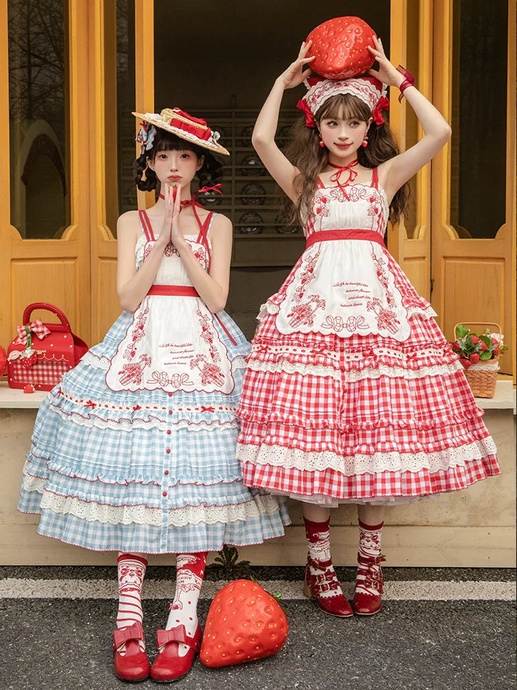 Strawberry Basket Jumper Skirt