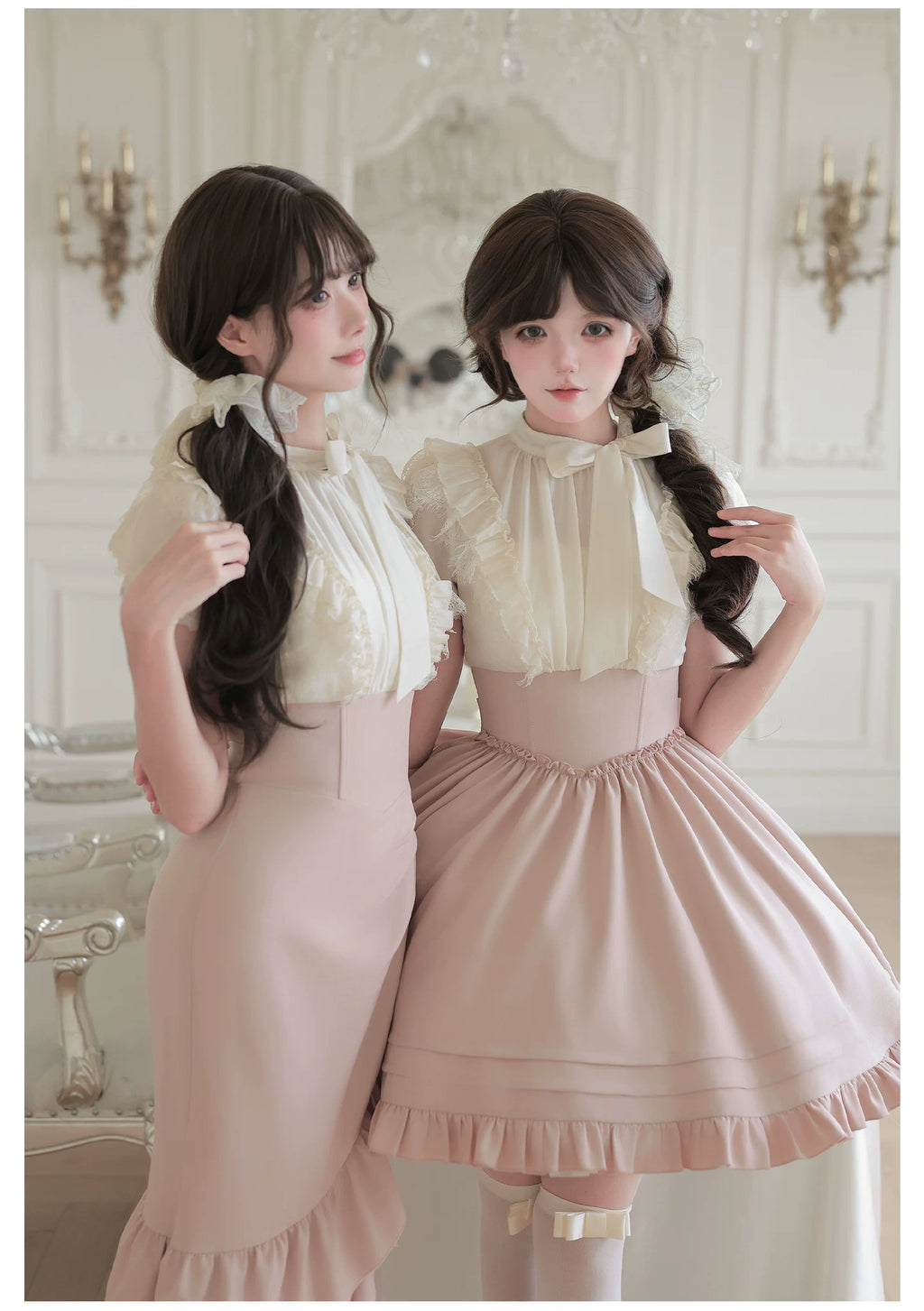 Milky Rose フェイクレイヤードミニワンピース