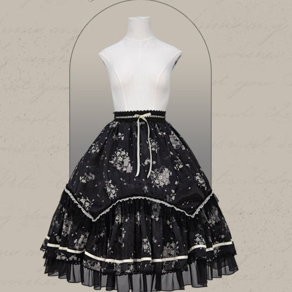 [Sale period ended] Lily Poetry print skirt