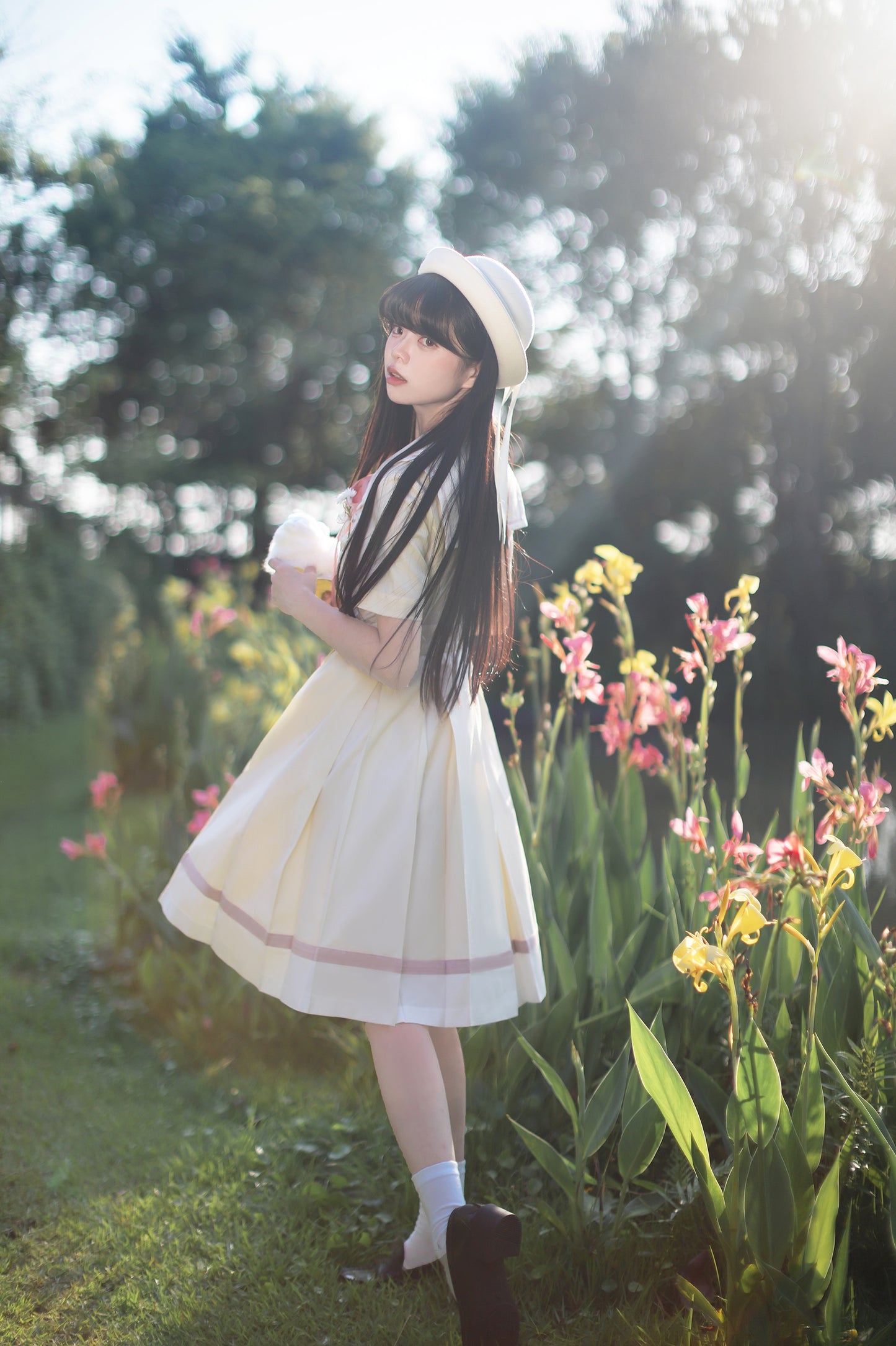 After the Rain カモミールの花咲く制服風ワンピース