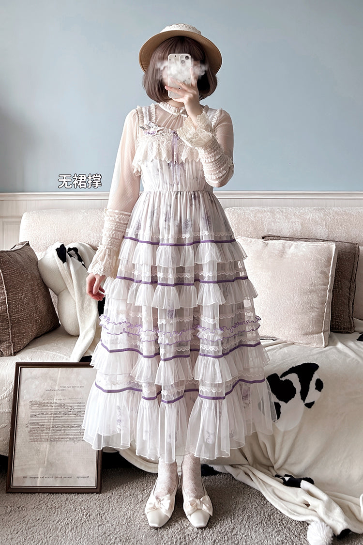 [Pre-orders available until 3/12] The Veil of the Flora Tiered Jumper Skirt