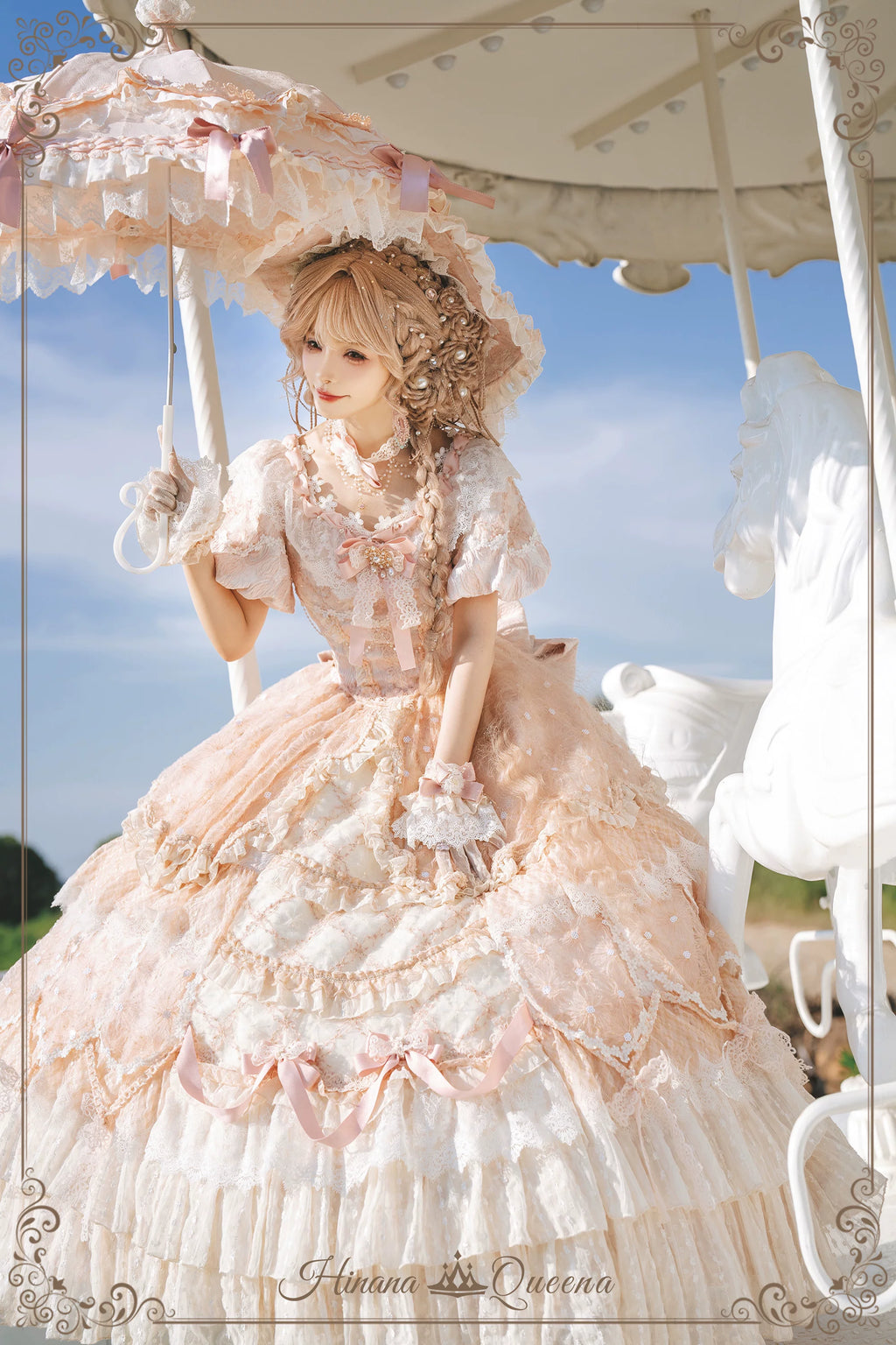 【受注予約9/16まで】Dream Magnifique プリンセスドレス・ロング丈・ピンク