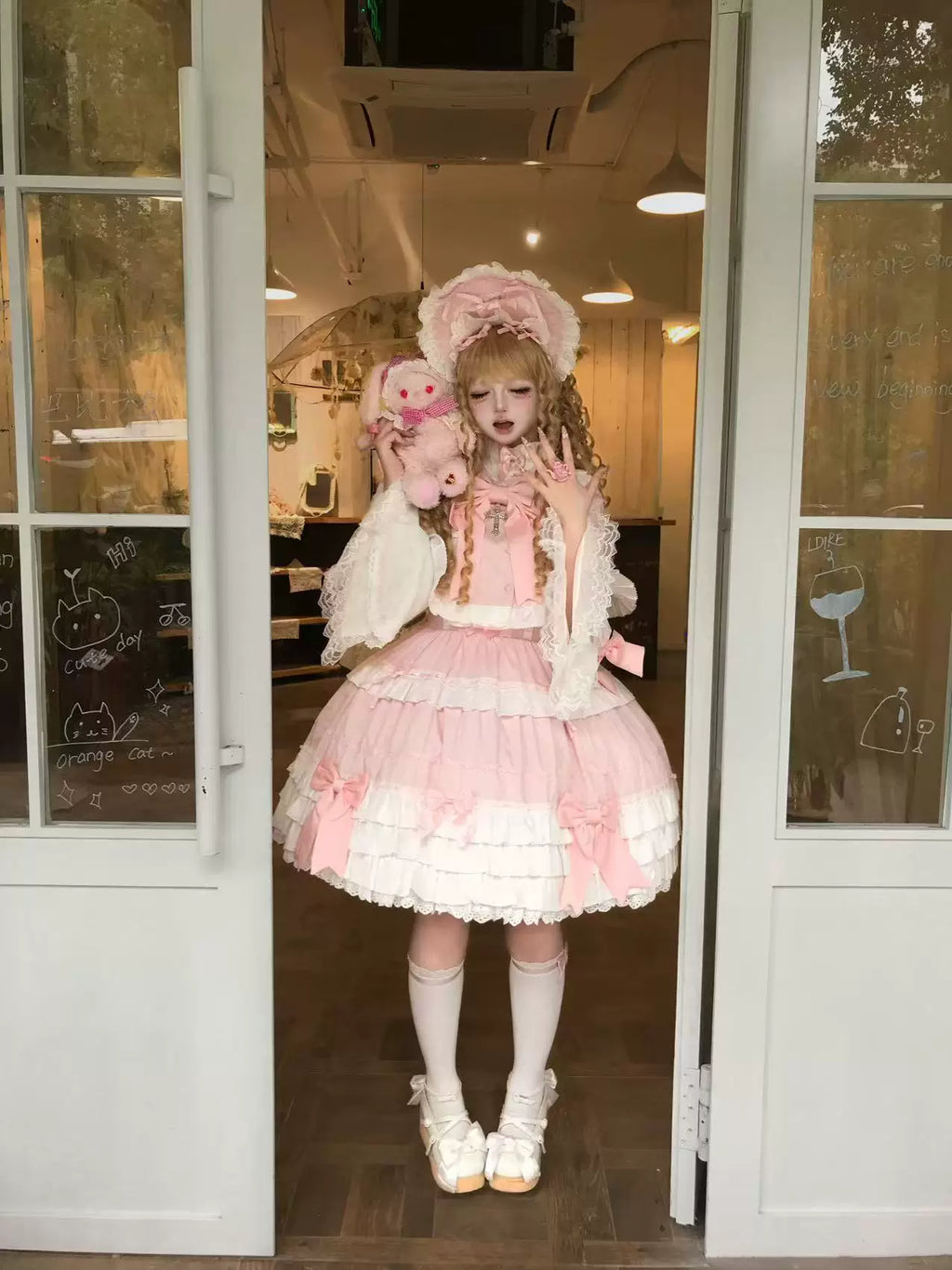 【受注予約10/14まで】Labyrinth Doll ジャンパースカート・マント・ブラウス3点セット