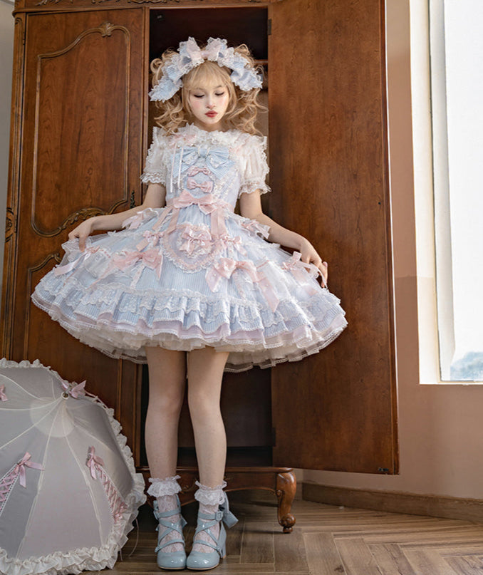 【受注予約5/14まで】Striped Maiden ハートのジャンパースカート