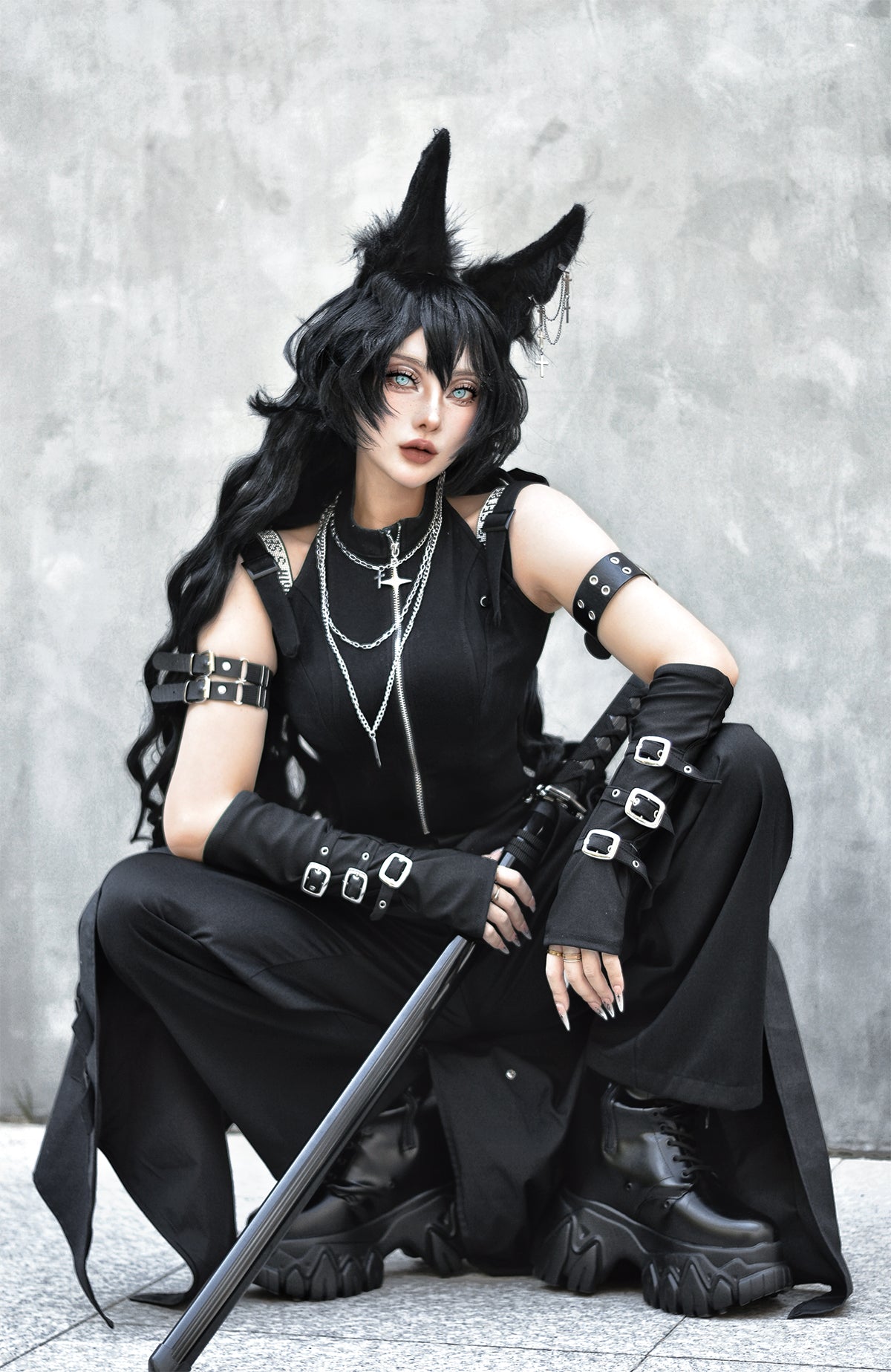 Knight Blade ダブルベルトロングパンツ4点セット