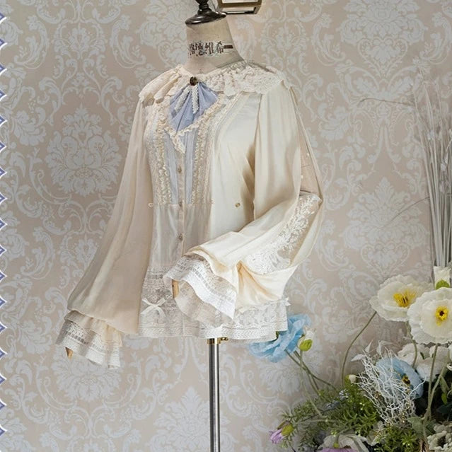 [Sales Period Ended] Sweet Pea Cream Lace Blouse