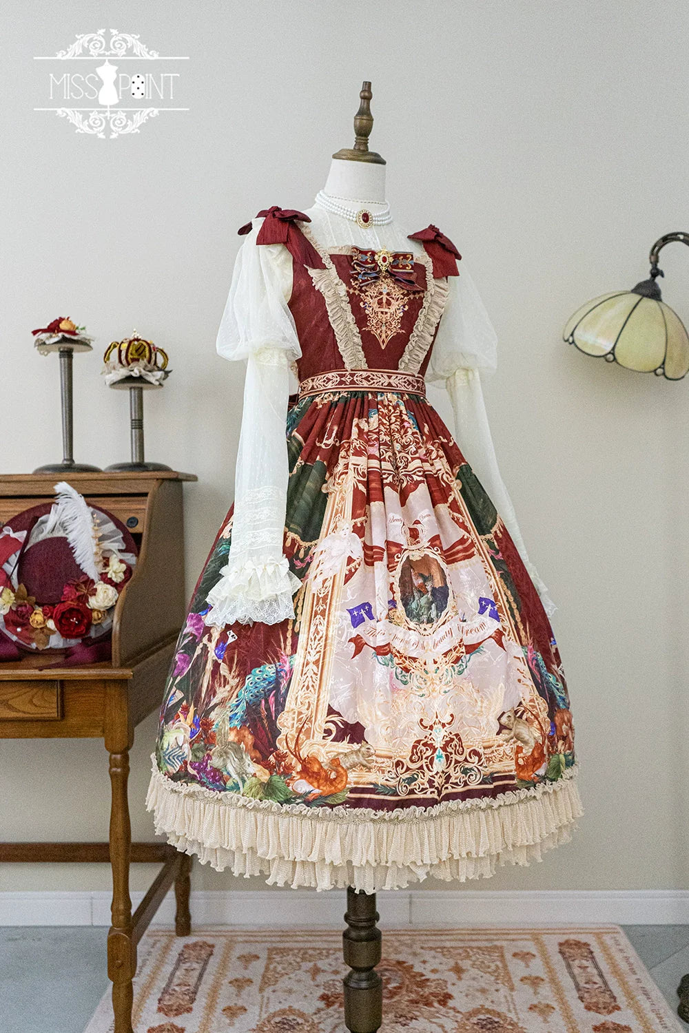 [Pre-order] Wanhua Mirror Western Aristocrat Style Jumper Skirt