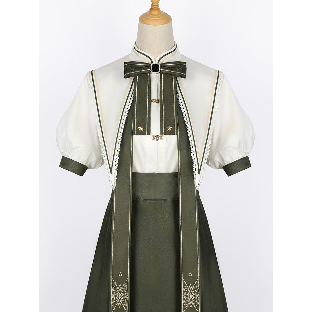 魔法学校 サマークラシカル 華ロリ制服風セットアップ