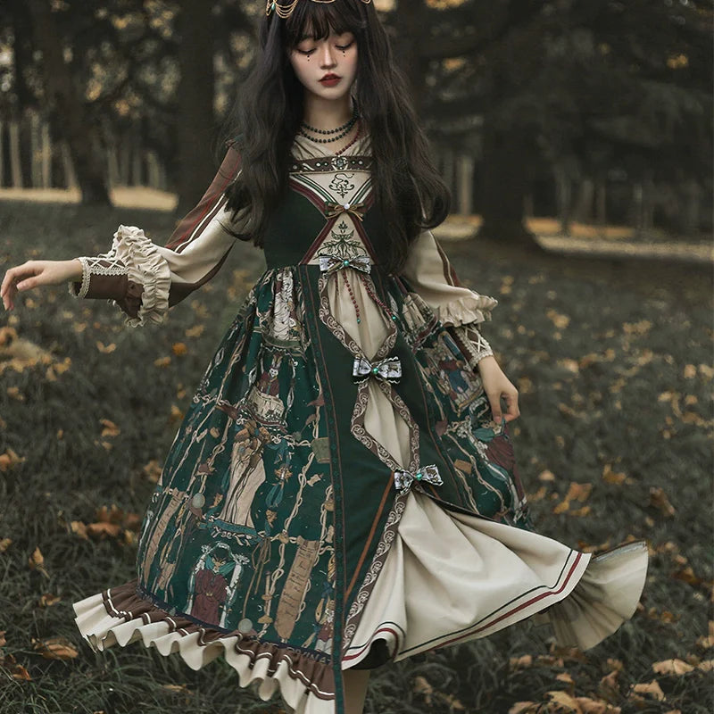 Tarot エジプト風フーディーワンピース ネックレス付