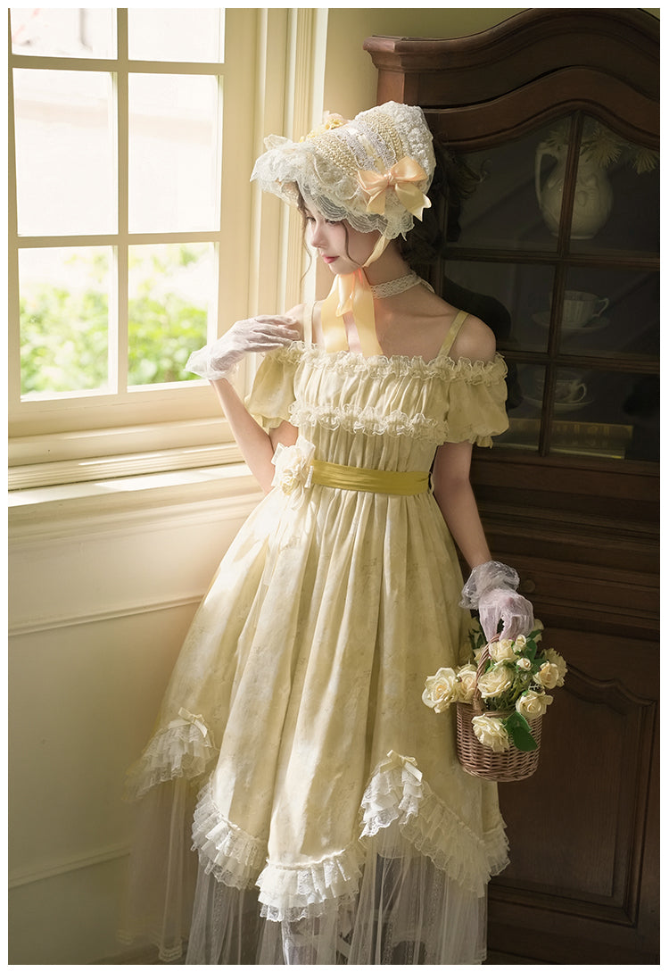 Wind Flower 草花プリントワンピース