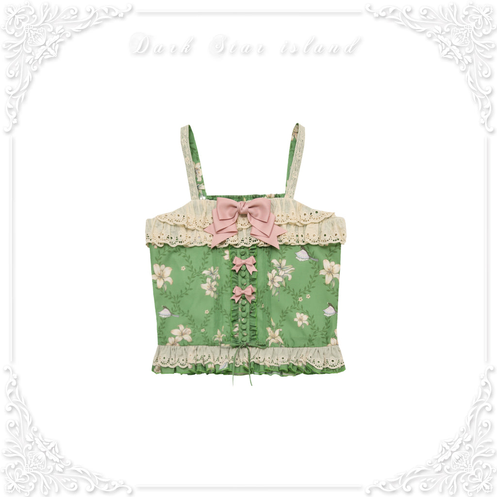 Lily and Wind Classical Print Skirt and Top