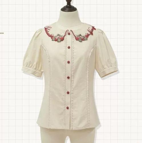 [Pre-orders available until 9/1] On the Hills Embroidered short-sleeved blouse