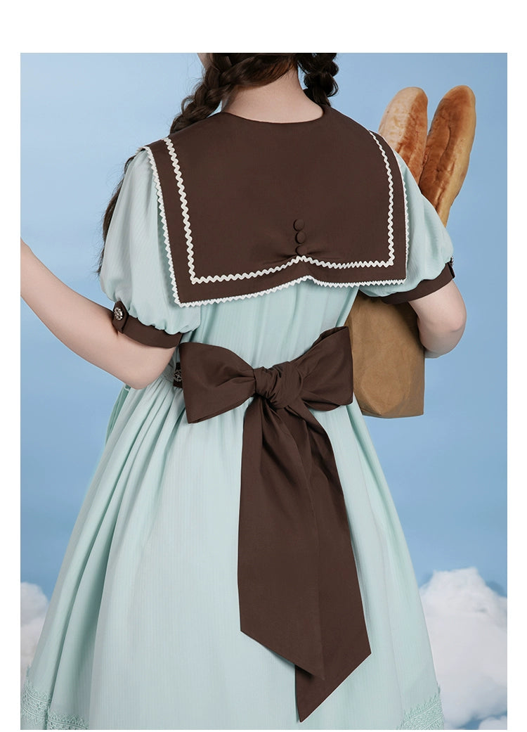 【受注予約7/23まで】Voyage Poem クラシカルマリンワンピース