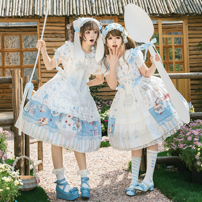 【受注予約4/8まで】Wandering Teapot レースのジャンパースカート