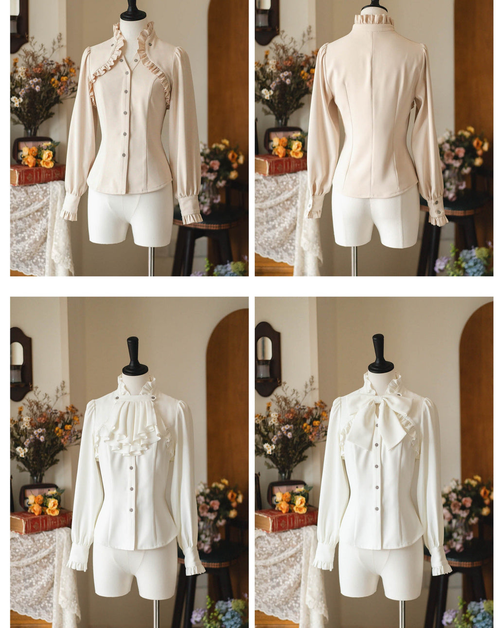 [Pre-order] Forest Letter Elegant Blouse [Buy together for 20% off]