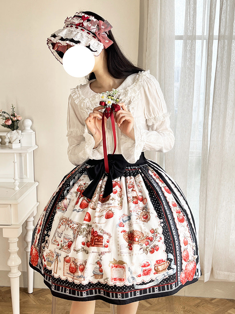 Strawberry Manor プリントスカート