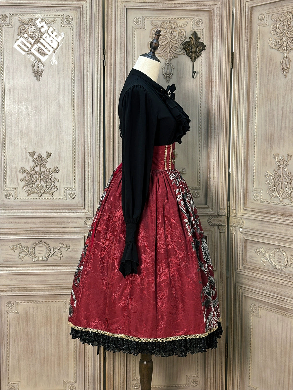 [Pre-orders available until 12/12] Eye of Horus Print Skirt, Corset Type