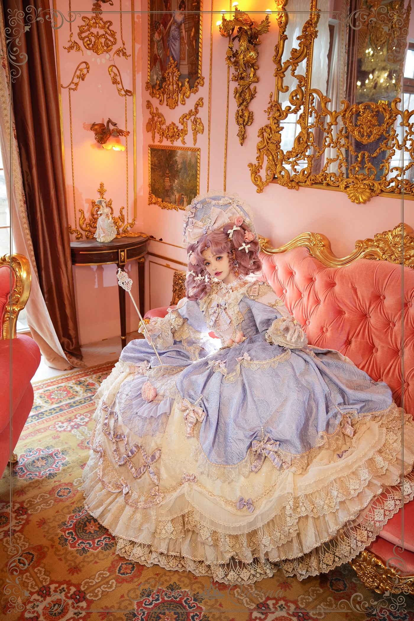 【受注予約6/26まで】Mirror Snow White プリンセスロングドレス・パープル