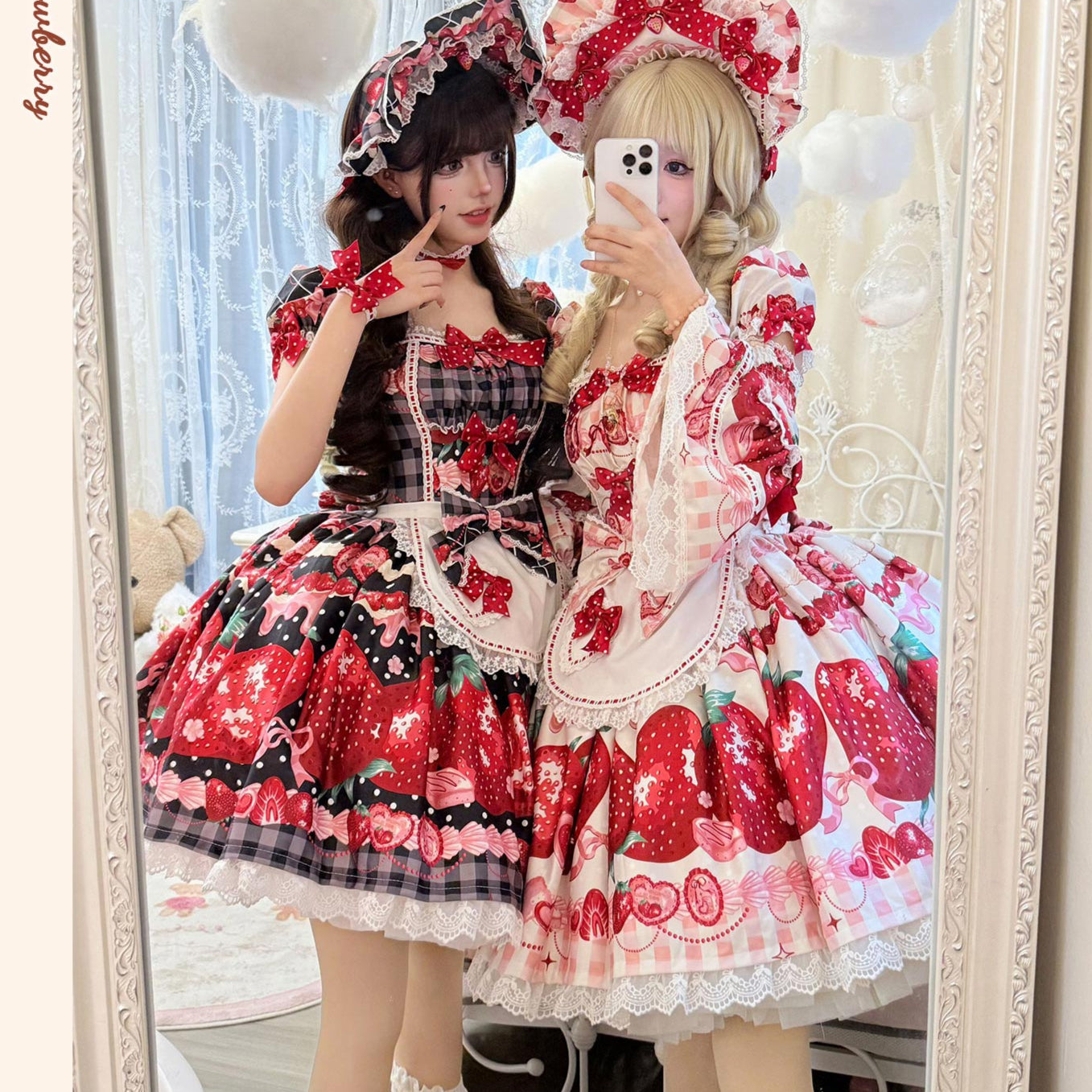 [Pre-orders available until 3/16] Dream to Strawberry Print Dress