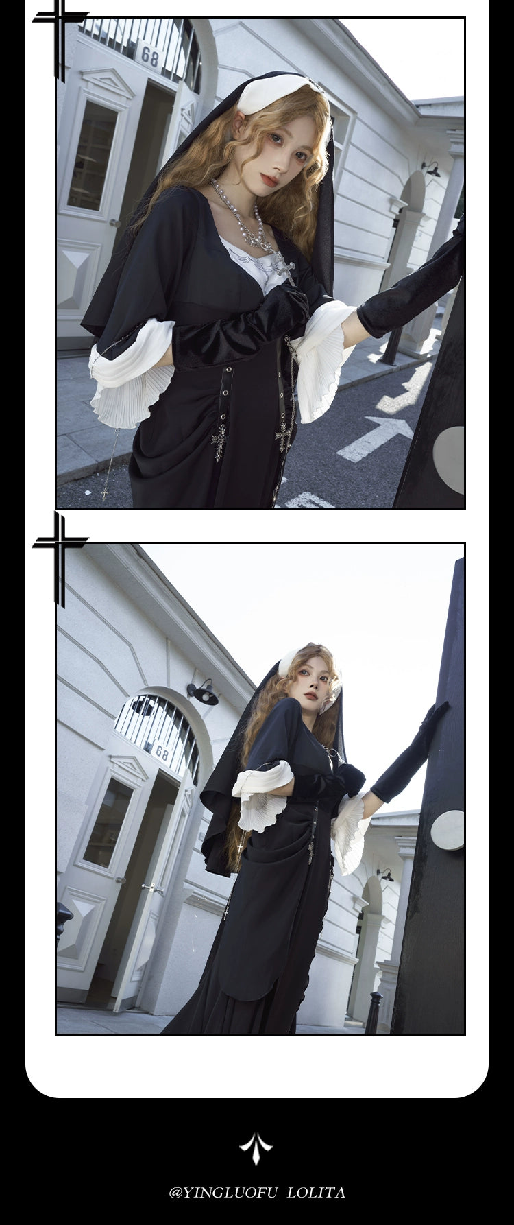 シスター風マーメイドワンピース 単品＆フルセット