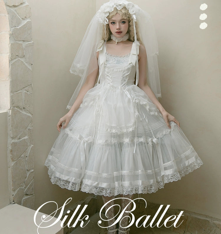 [Pre-orders available until 1/28] Silk Ballet Jumper Skirt, Long Length