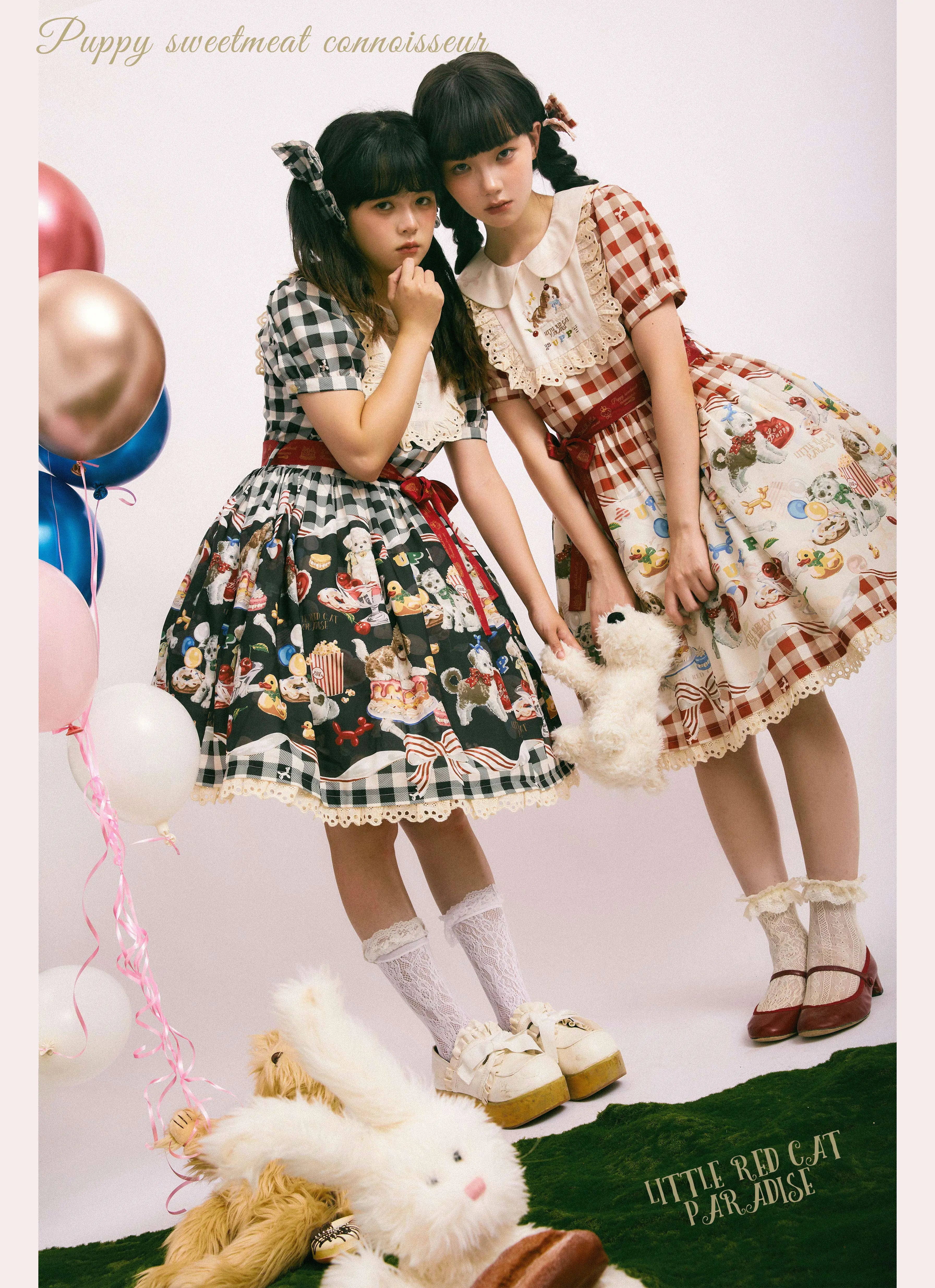 Puppy Patissier short sleeve dress
