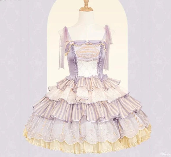 Cloud Paradise Tiered Jumper Skirt