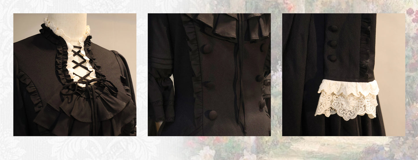 【受注予約7/31まで】Flores Ladyクラシカル花びらワンピース