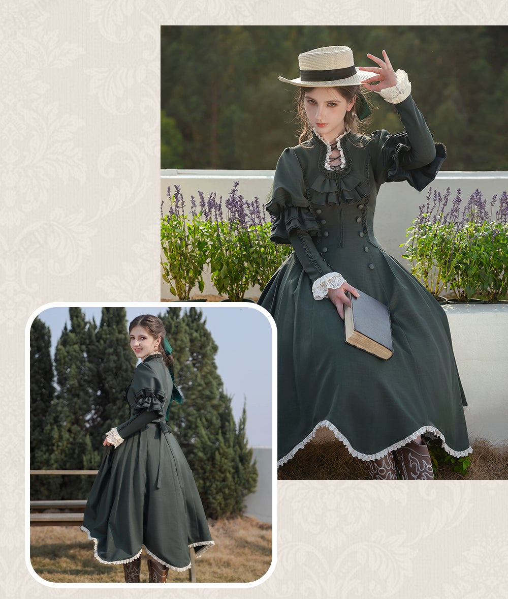 【受注予約7/31まで】Flores Ladyクラシカル花びらワンピース