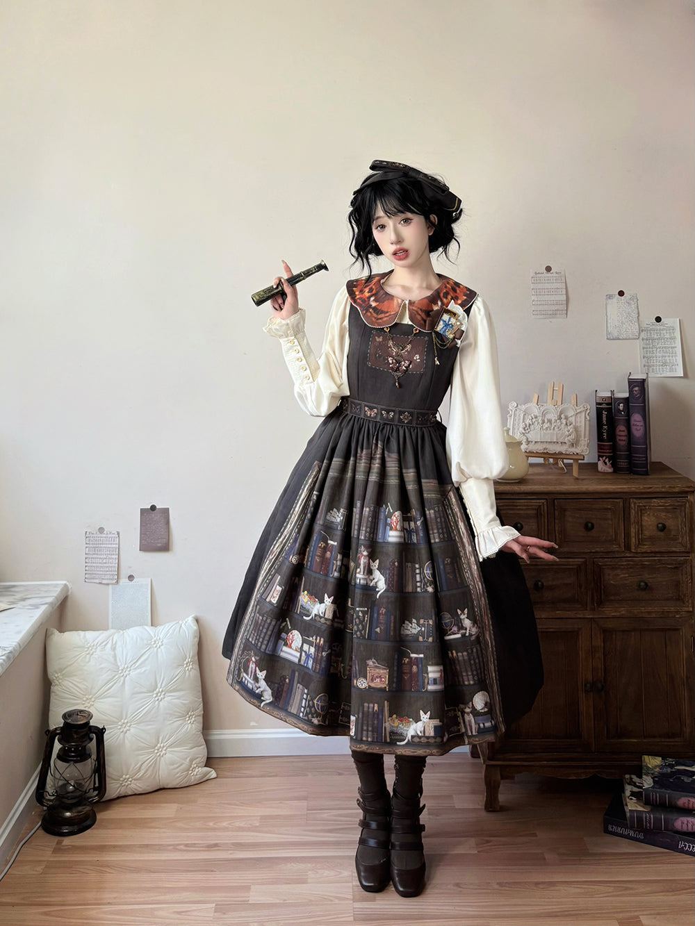 【受注予約11/6まで】German Bookcase ジャンパースカート