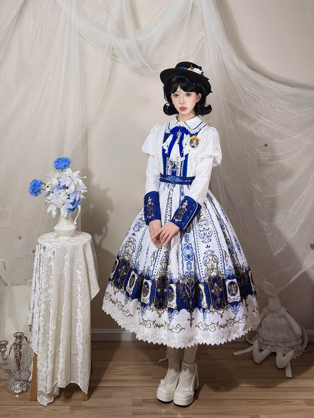 【受注予約1/18まで】Blood Night Lantern Master プリントワンピース・ジゴ袖タイプ