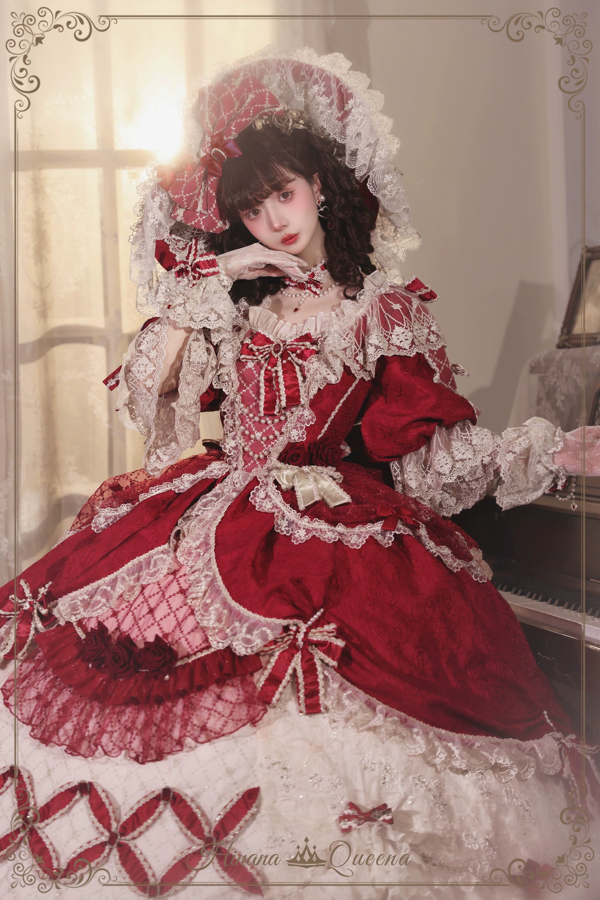 【受注予約6/26まで】Mirror Snow White プリンセスロングドレス・レッド