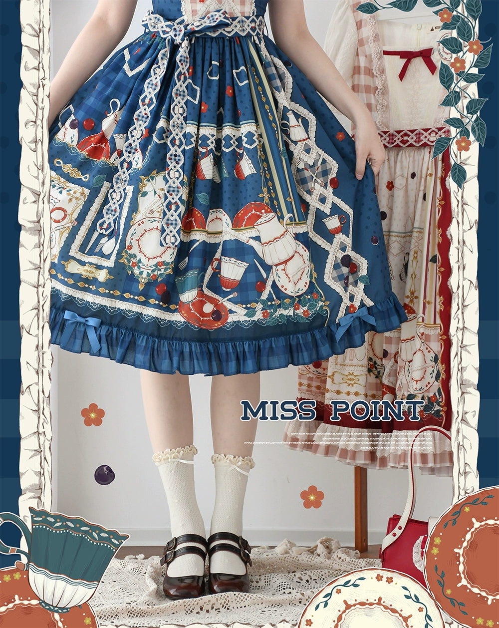 【予約販売】Picnic Tea Party ジャンパースカート