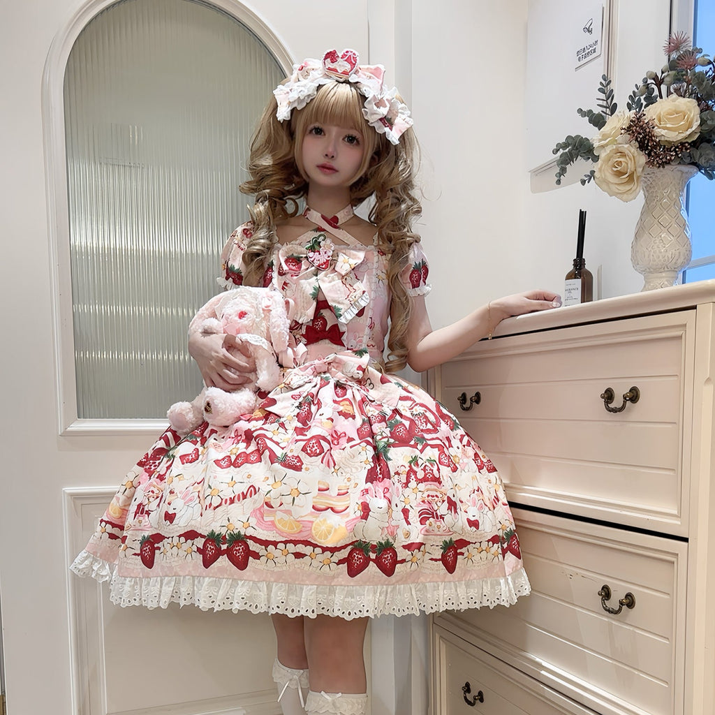 【受注予約4/13まで】Lemon Berry プリントワンピース