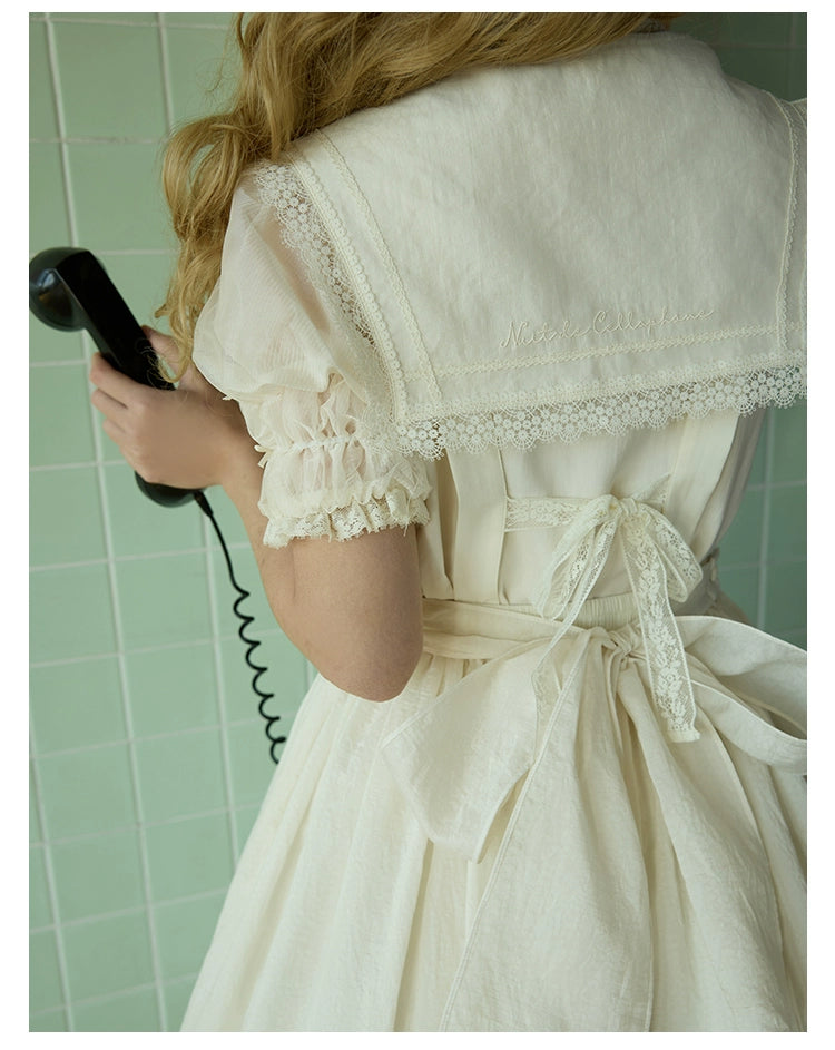 【受注予約5/29まで】Sailing Day セーラーカラーストラップジャンパースカート