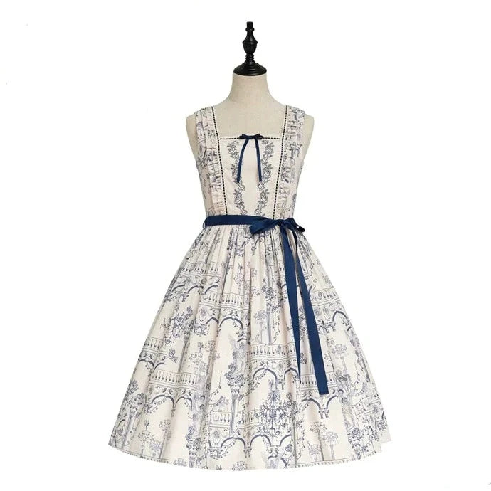 Opera Theater printed tank dress