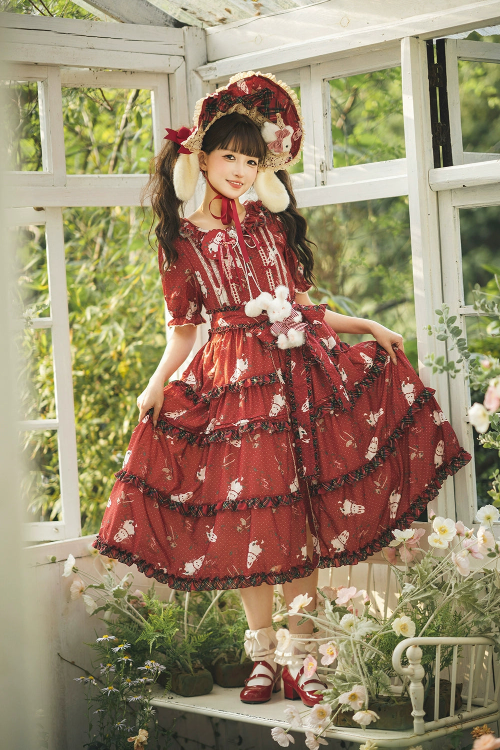 【予約販売】Sweet Berry Rabbit 半袖ワンピース