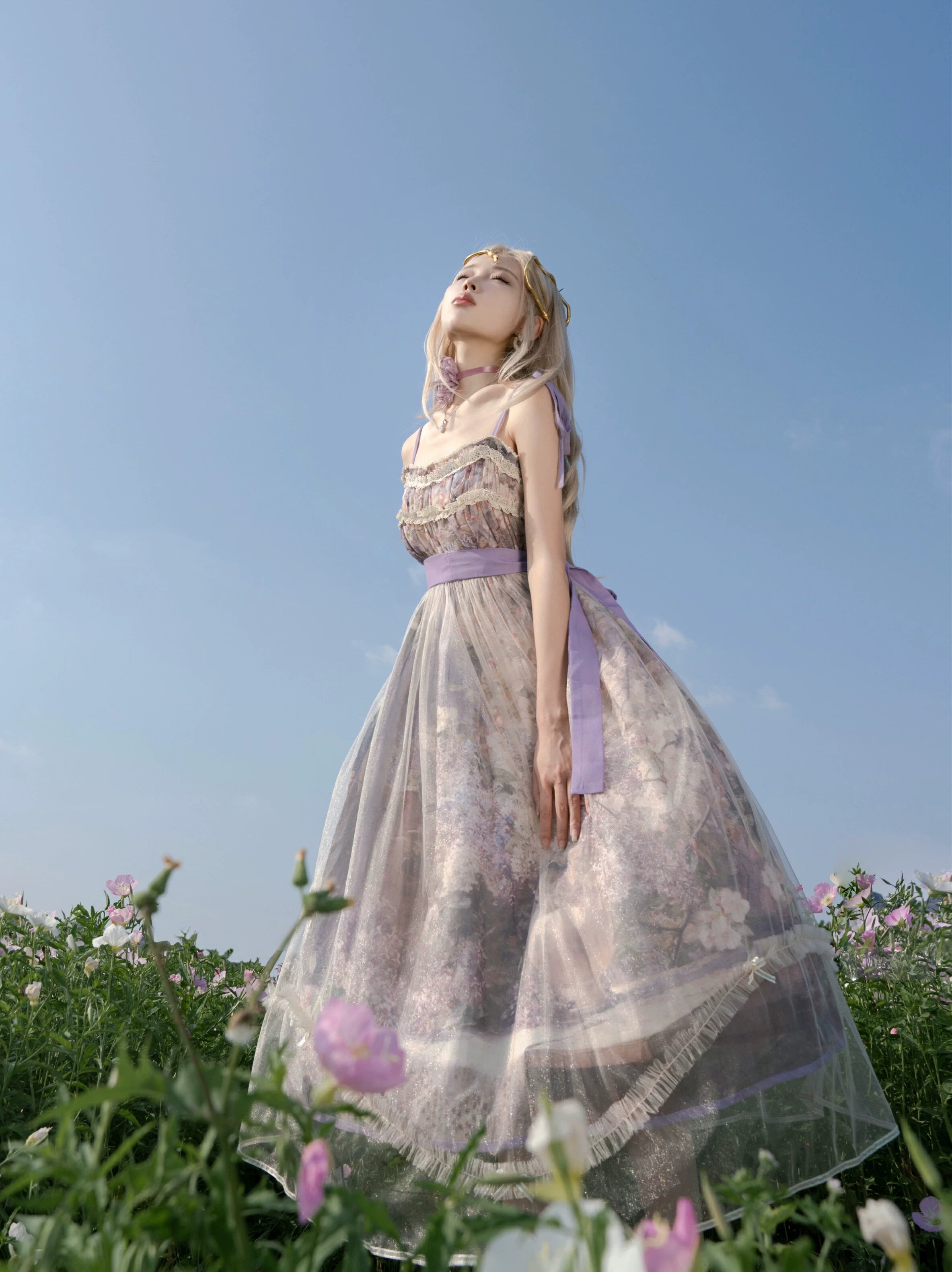 【予約販売】油画集 In the Blossoming Bower ジャンパースカート