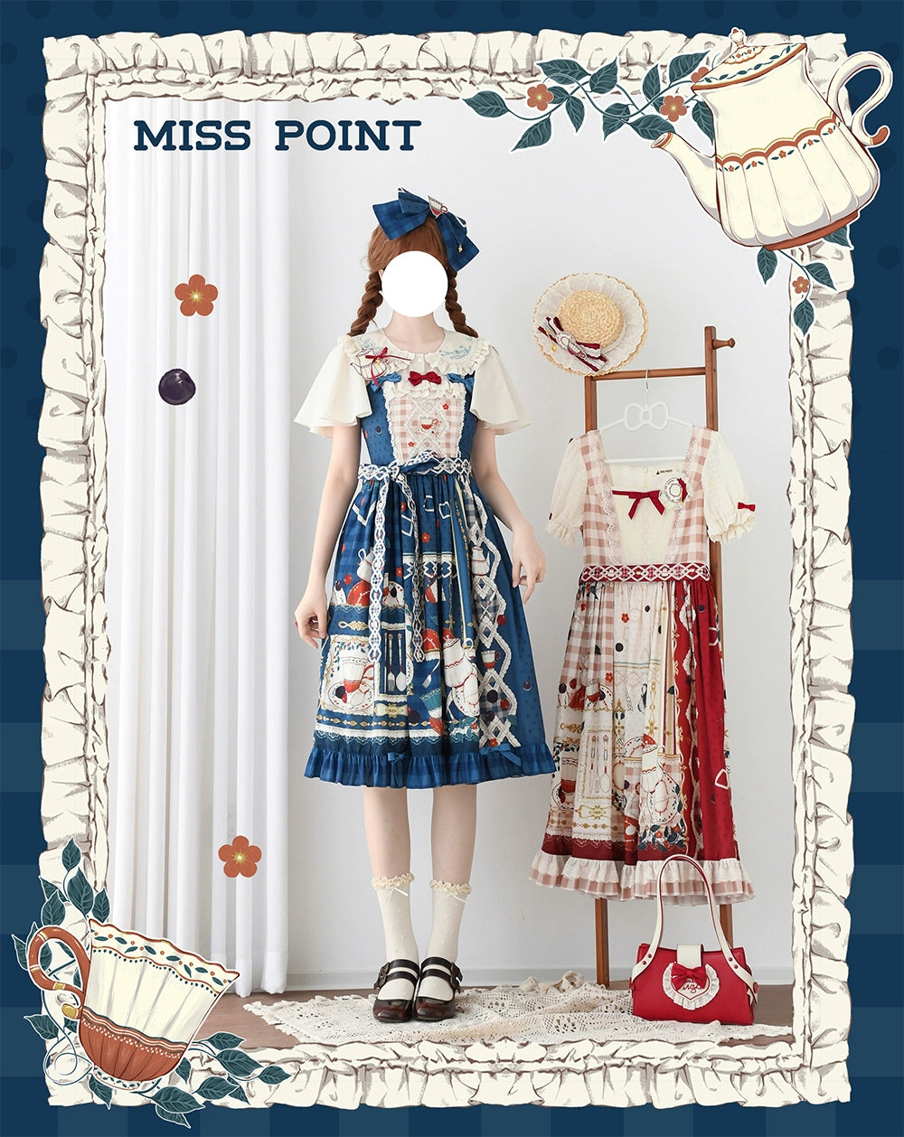【予約販売】Picnic Tea Party ジャンパースカート