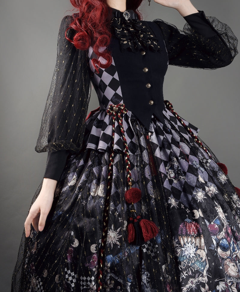 Gothic Circus ダイヤモンドチェックのベスト