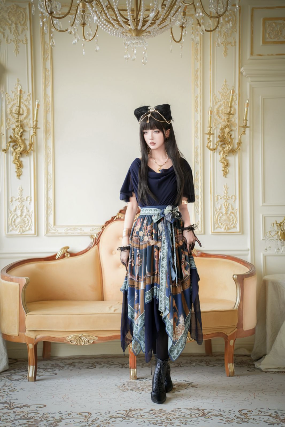 【受注予約6/12まで】Papyrus Storyイレギュラーヘムワンピース