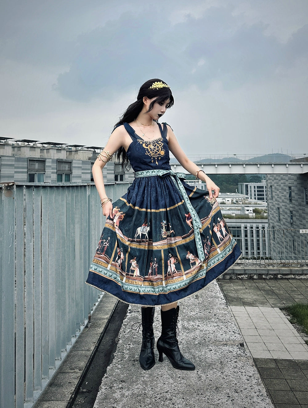 【受注予約6/12まで】Papyrus Story ジャンパースカート